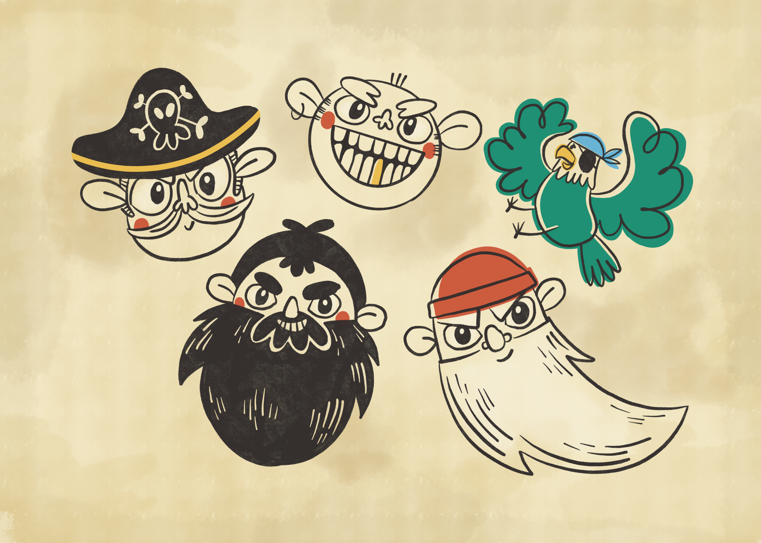 “Piraci zza siedmiu mórz", Sabina Furmańska, Justyna Tkocz, 14 kart narracyjnych - obrazek 3