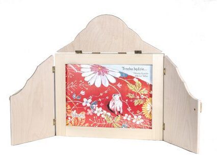 teatrzyk kamishibai - drewniana skrzynka z książką