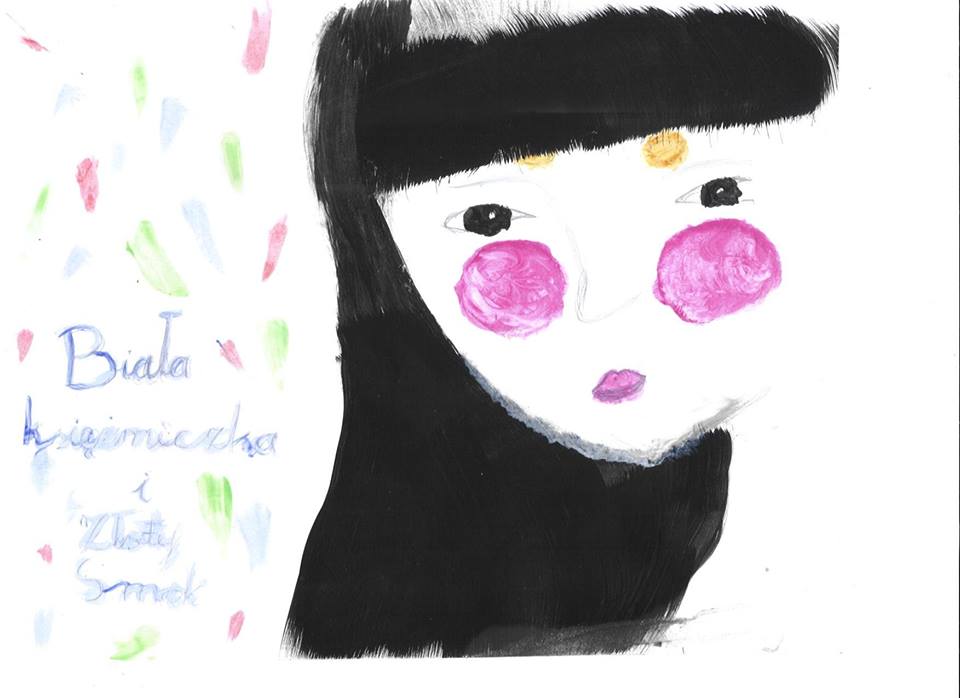 karta tytułowa bajki o białej księżniczce